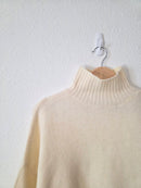 Zara Cream Turtleneck Sweater (S)