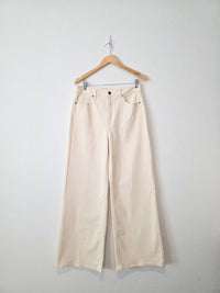 NEW Carly Jean Cream Wide Leg Jeans (11)