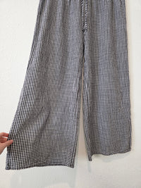 Solai Gingham Wide Leg Pants (XL)