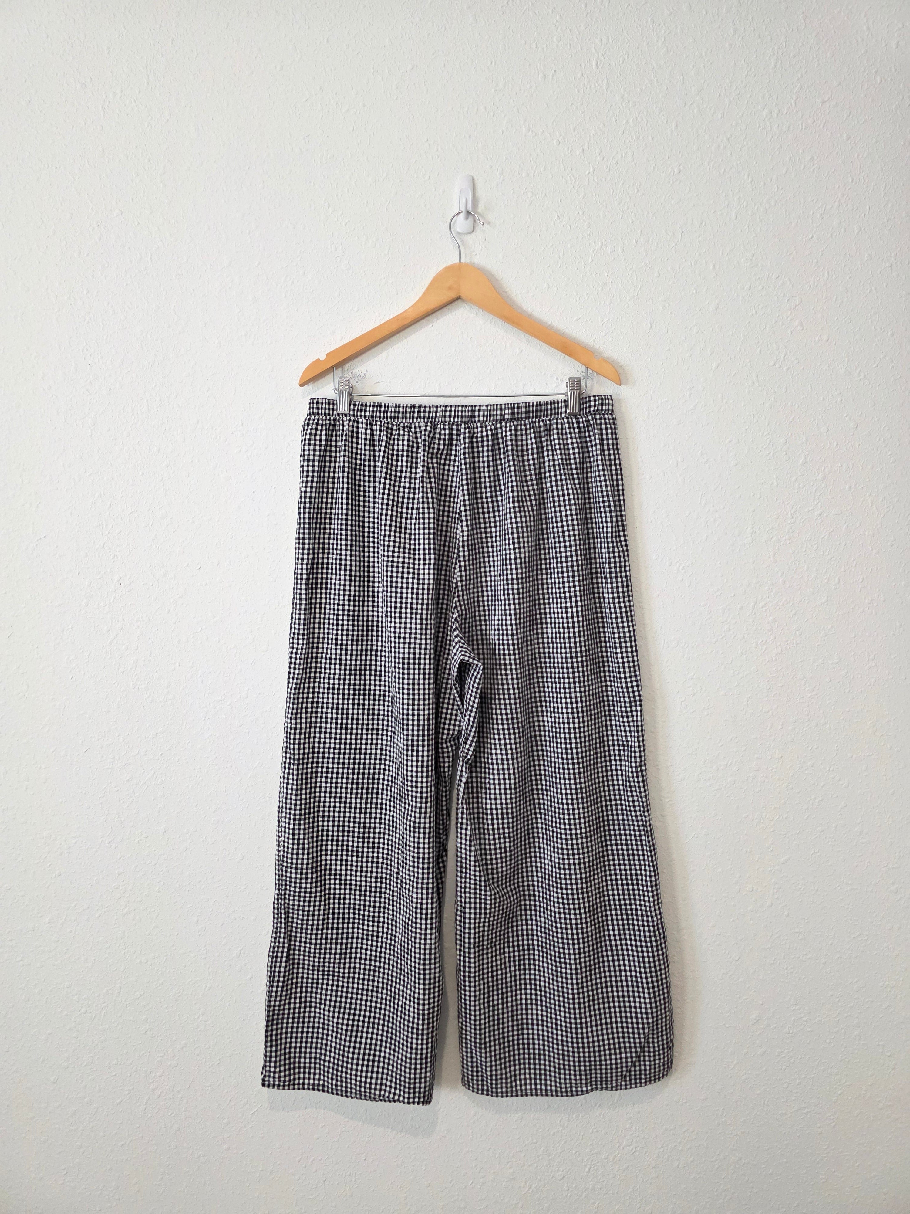 Solai Gingham Wide Leg Pants (XL)