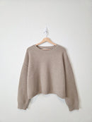NEW Textured Boxy Sweater (L)