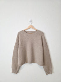 NEW Textured Boxy Sweater (L)