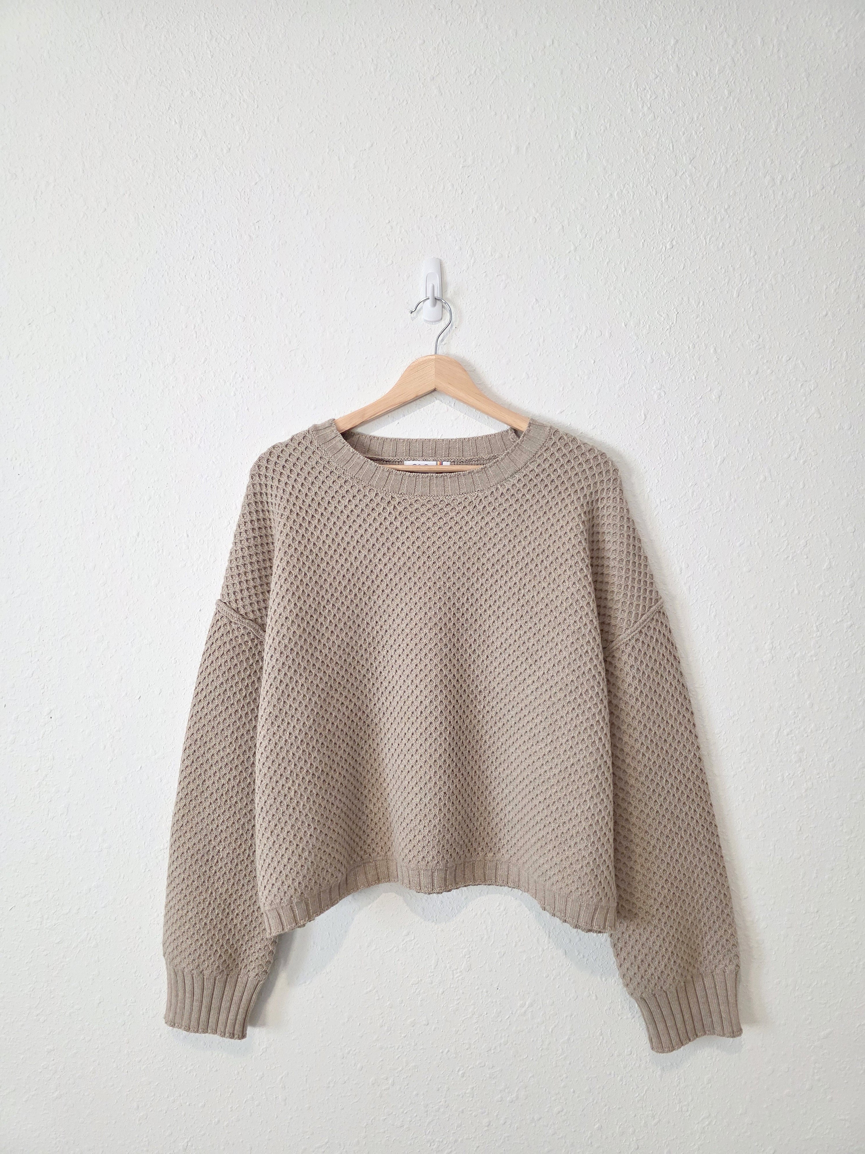 NEW Textured Boxy Sweater (L)
