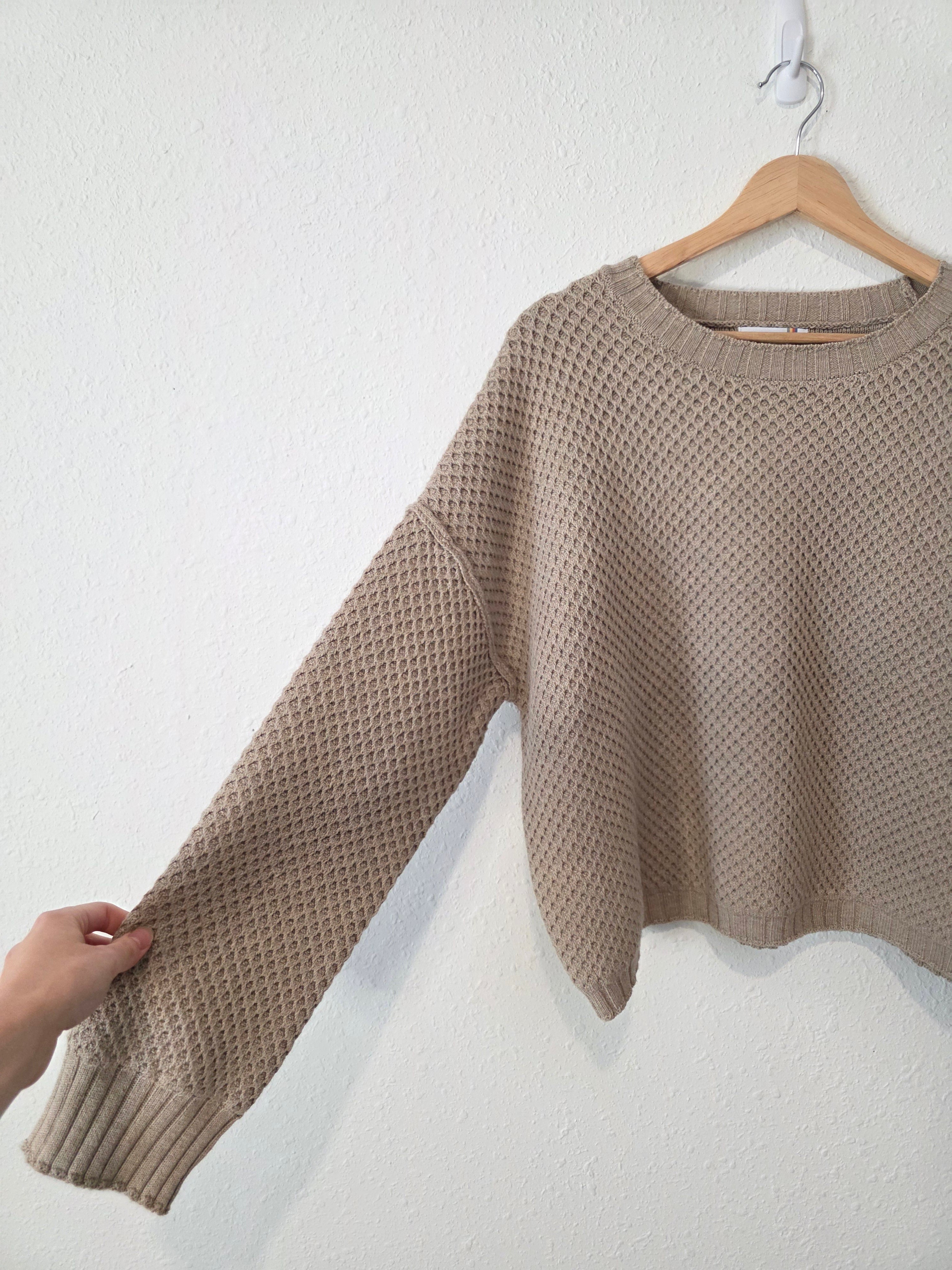 NEW Textured Boxy Sweater (L)