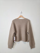 NEW Textured Boxy Sweater (L)
