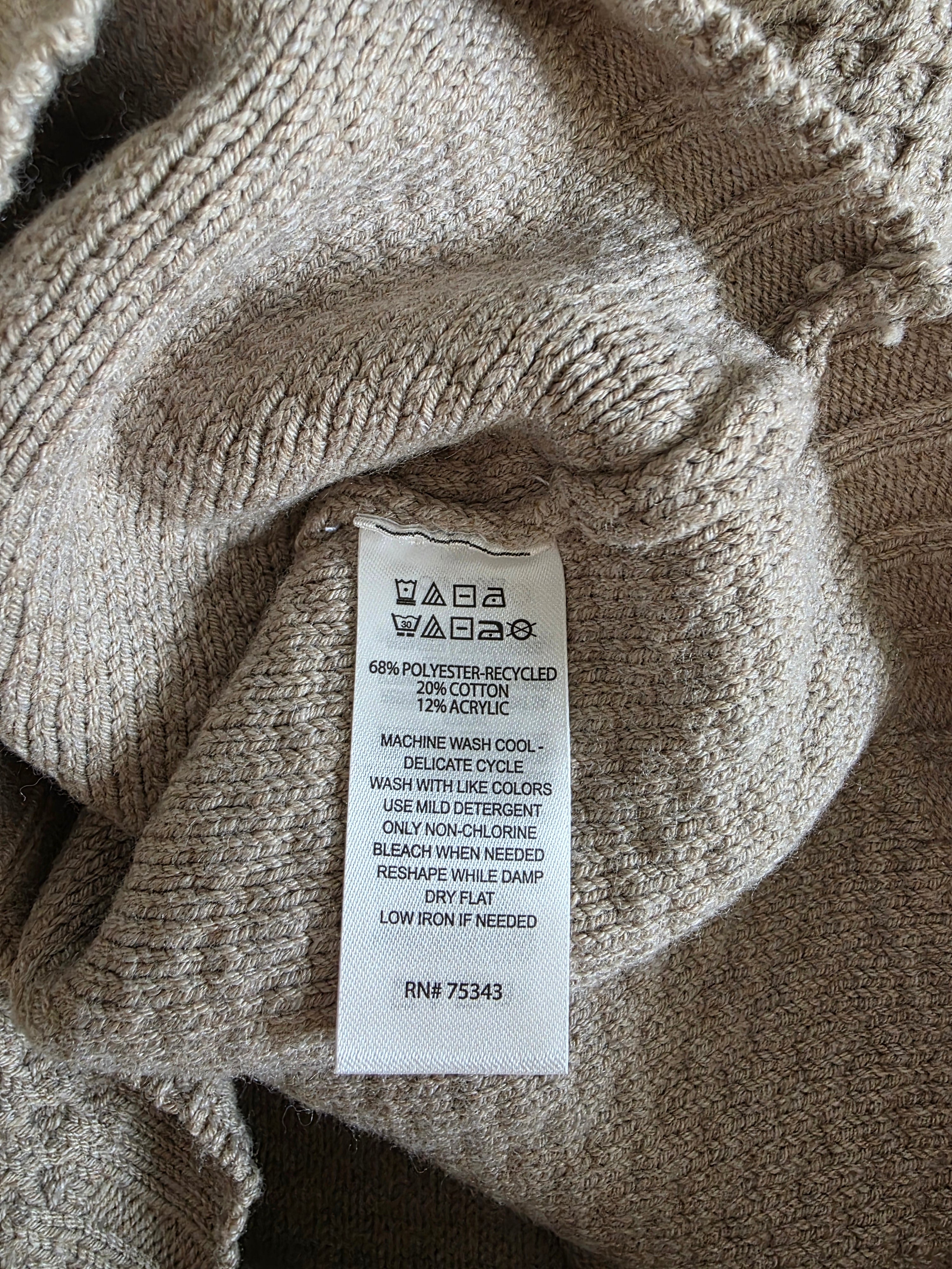 NEW Textured Boxy Sweater (L)