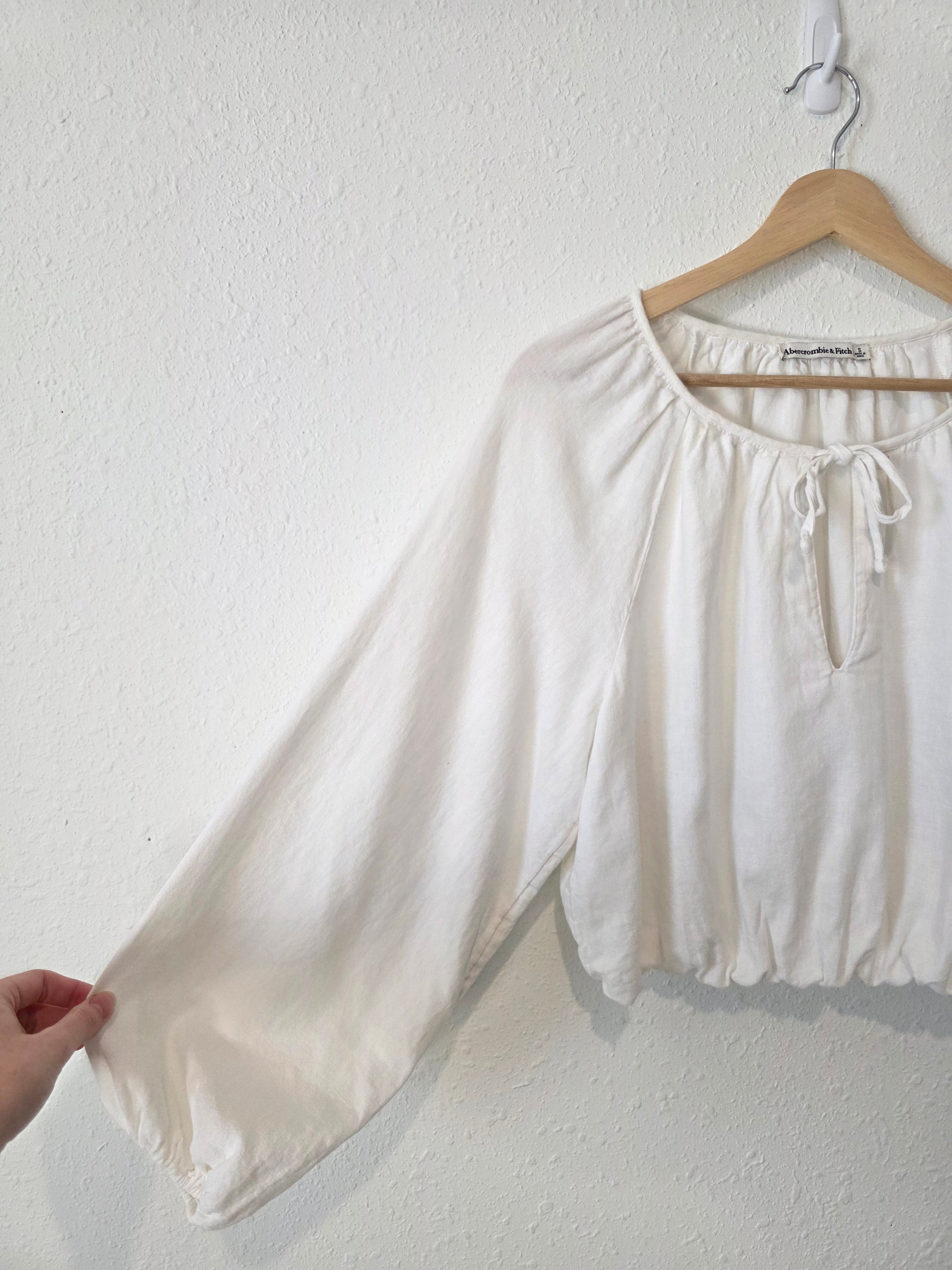 Abercrombie Linen Cotton Blouse (S)