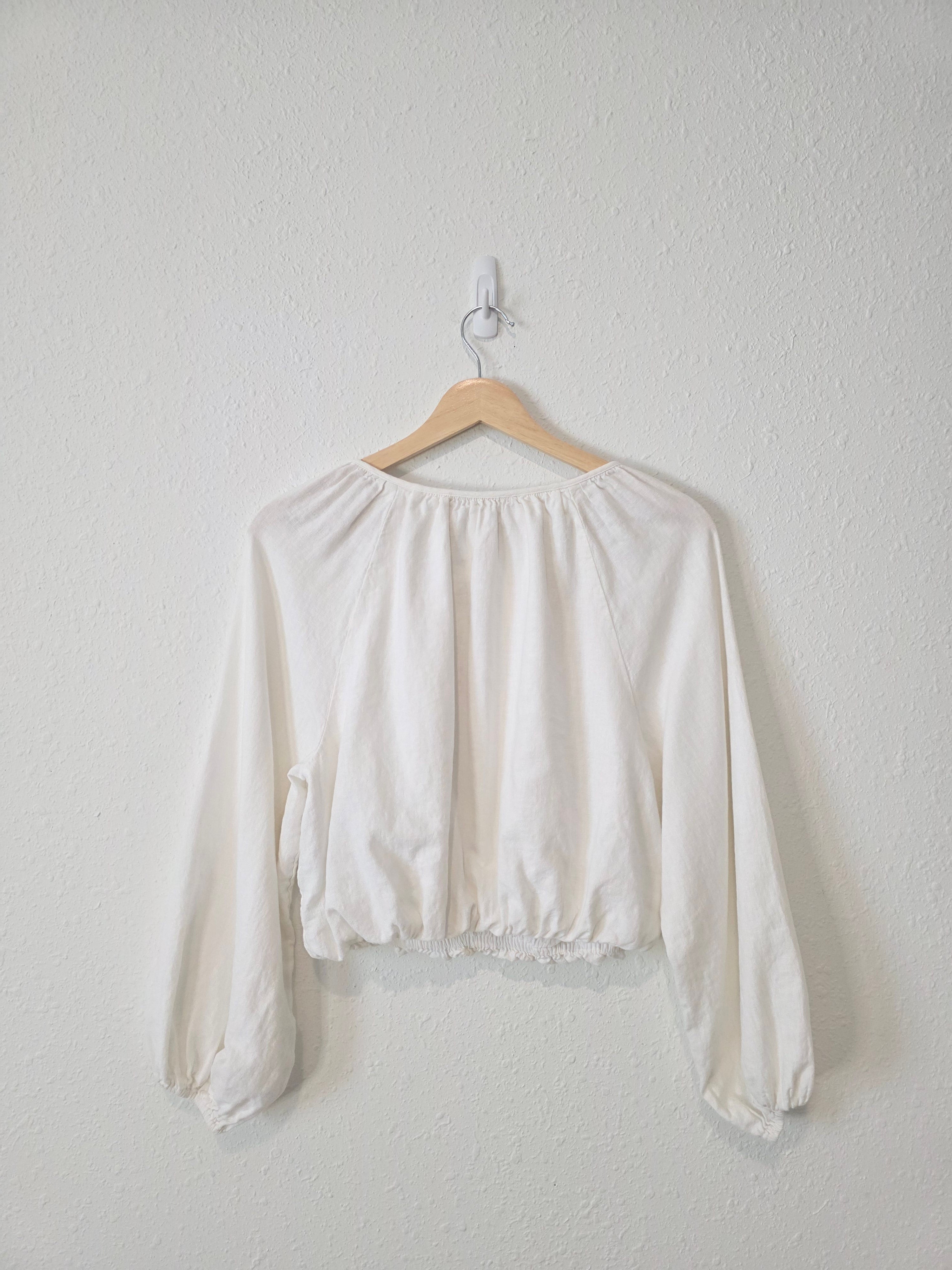 Abercrombie Linen Cotton Blouse (S)