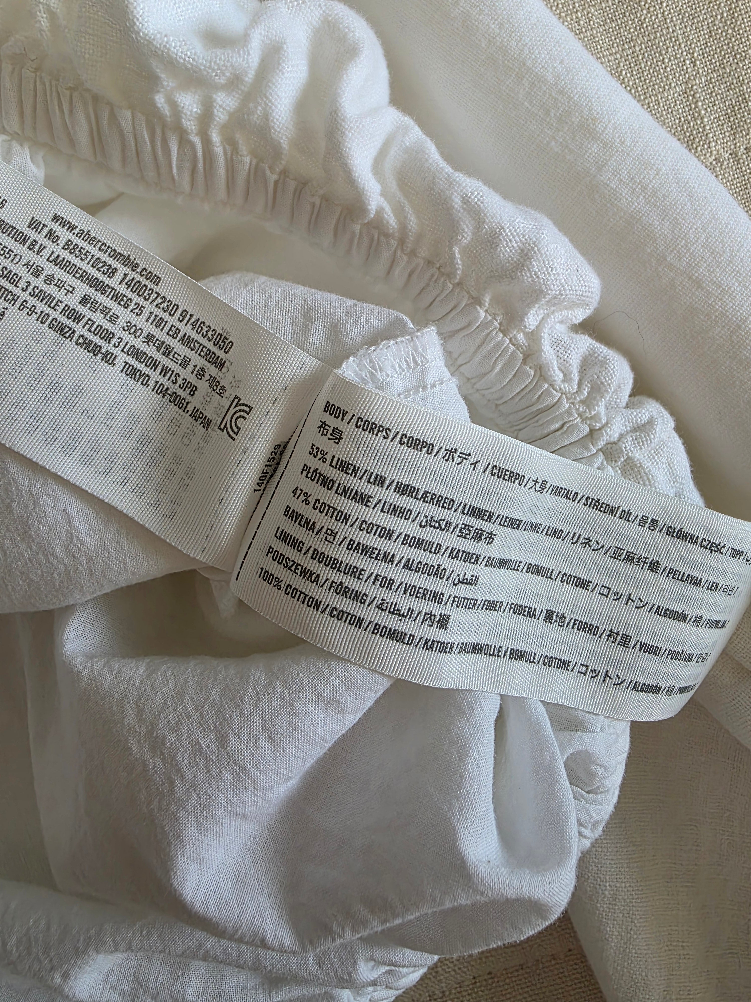 Abercrombie Linen Cotton Blouse (S)