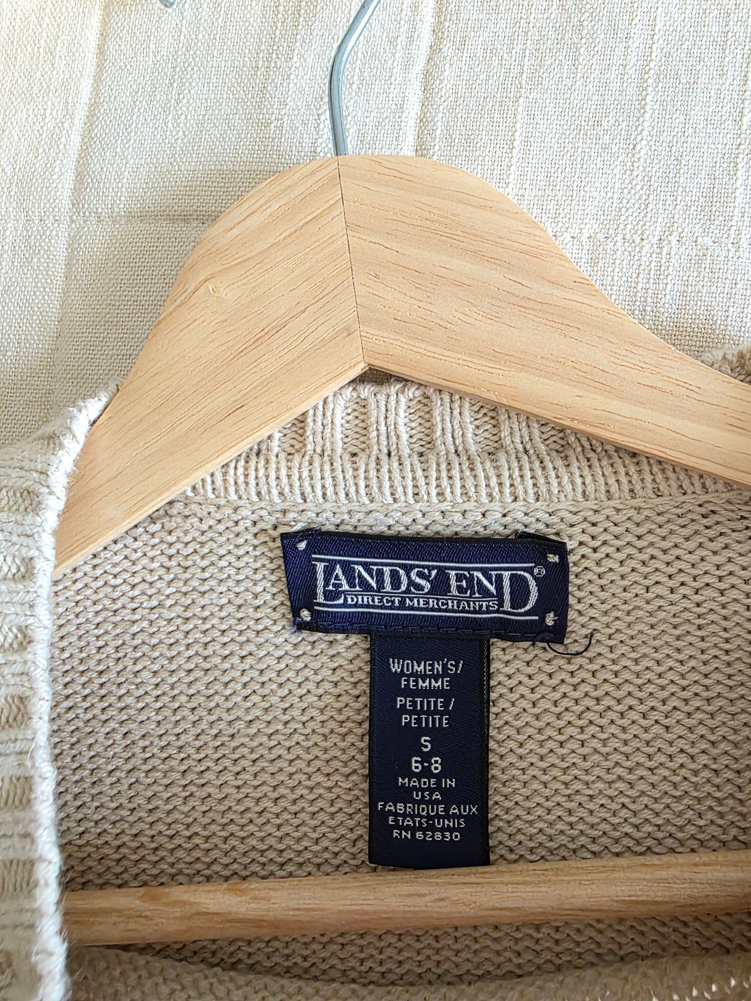 Vintage Lands End Cotton Sweater (SP)