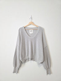 Aerie Ribbed Knit Cotton Sweater (L)