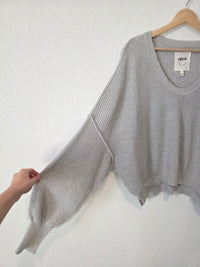 Aerie Ribbed Knit Cotton Sweater (L)
