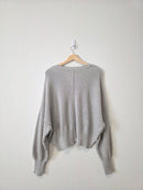 Aerie Ribbed Knit Cotton Sweater (L)
