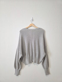 Aerie Ribbed Knit Cotton Sweater (L)