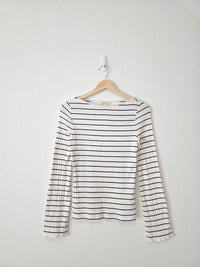 Madewell Striped Boatneck Tee (M)