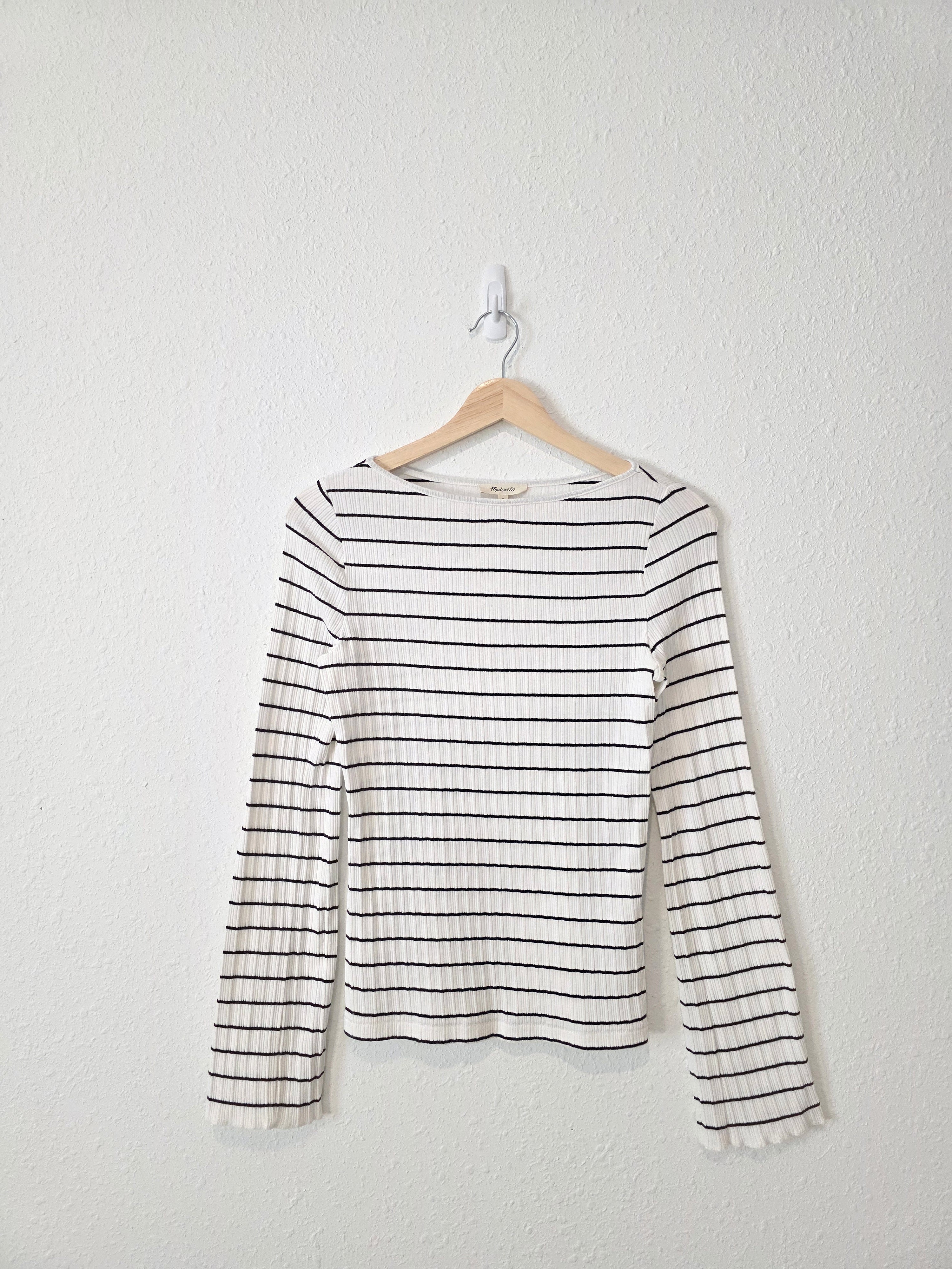 Madewell Striped Boatneck Tee (M)
