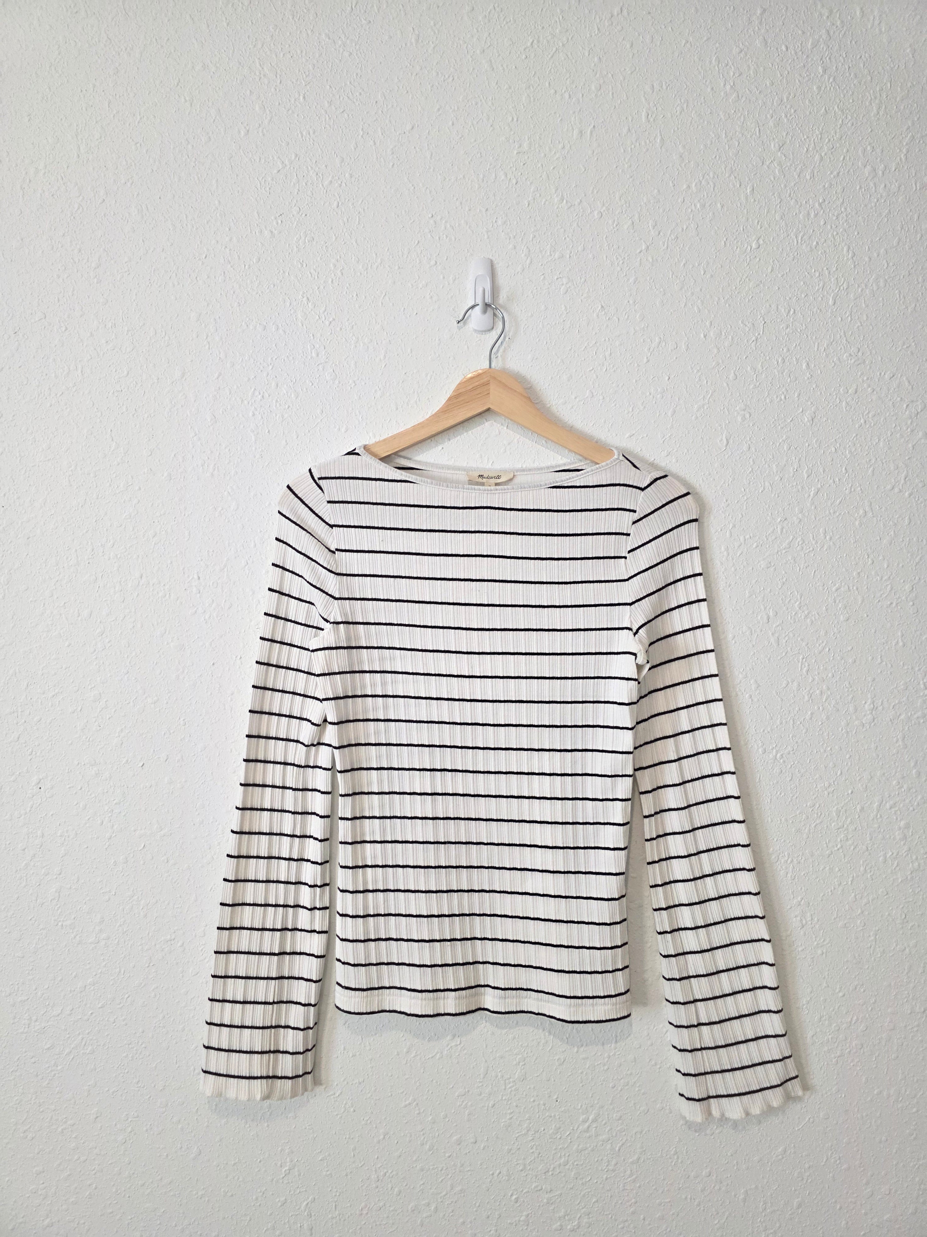 Madewell Striped Boatneck Tee (M)
