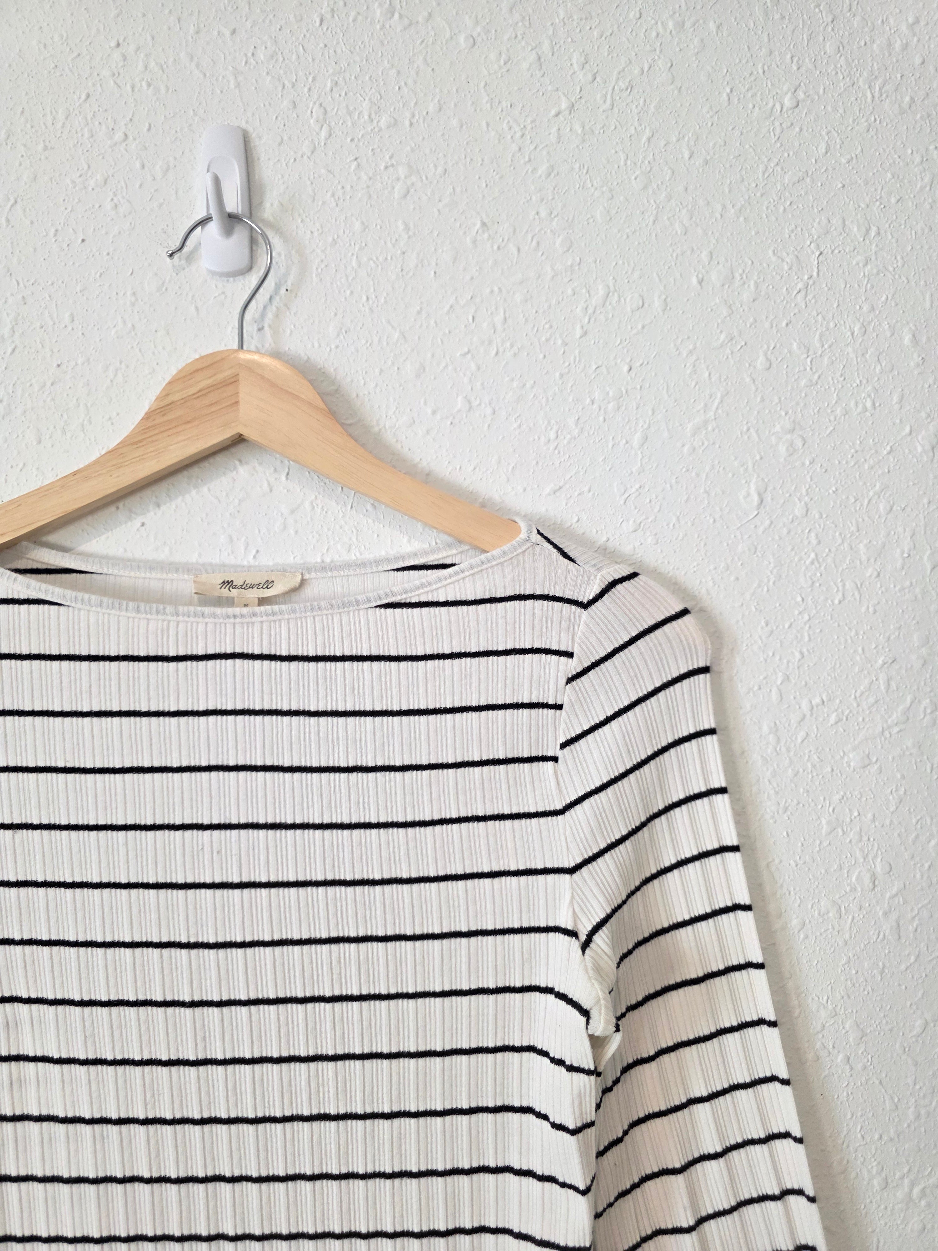 Madewell Striped Boatneck Tee (M)