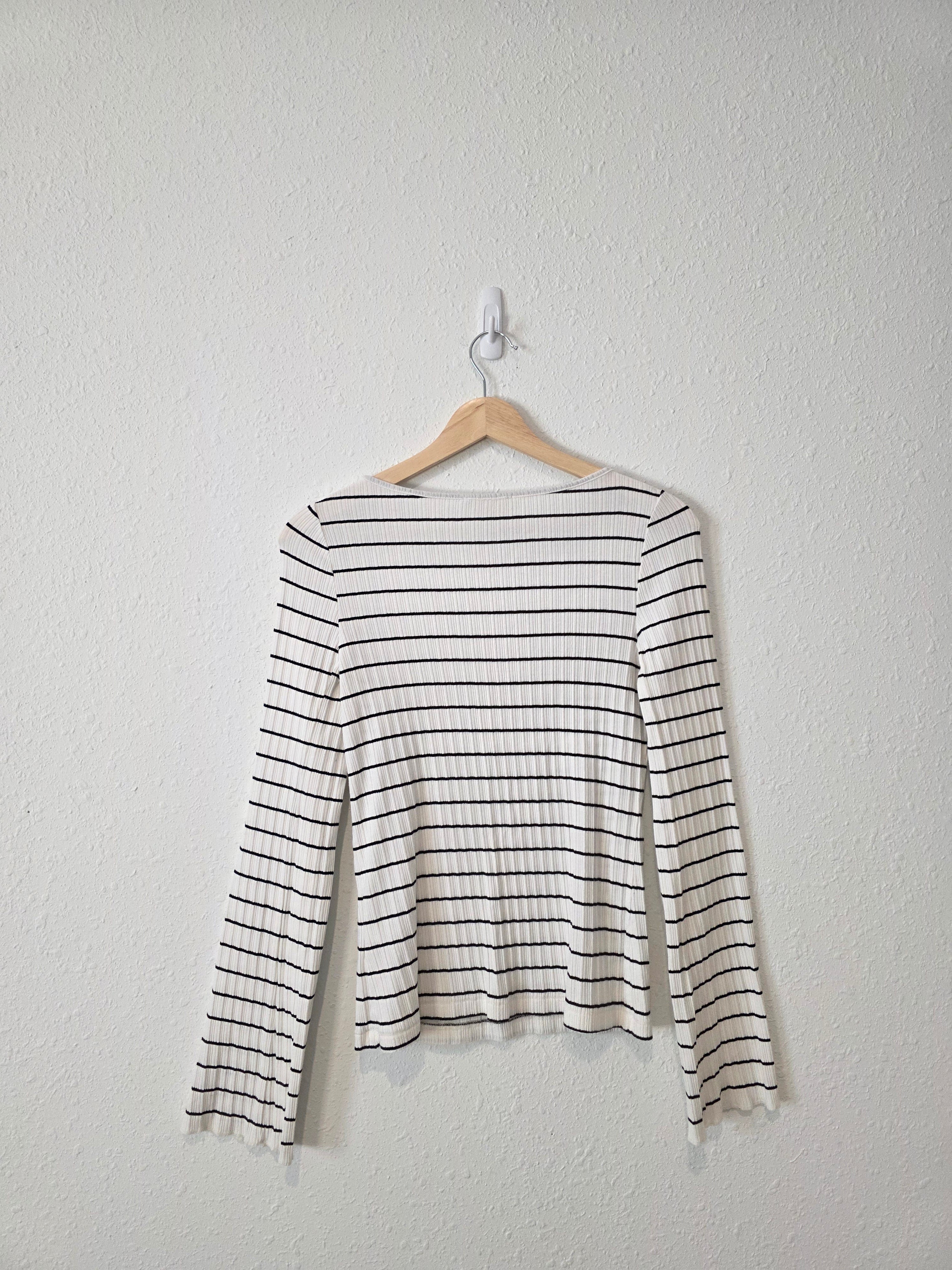 Madewell Striped Boatneck Tee (M)