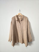 J.Jill Neutral Linen Button Up (4X)