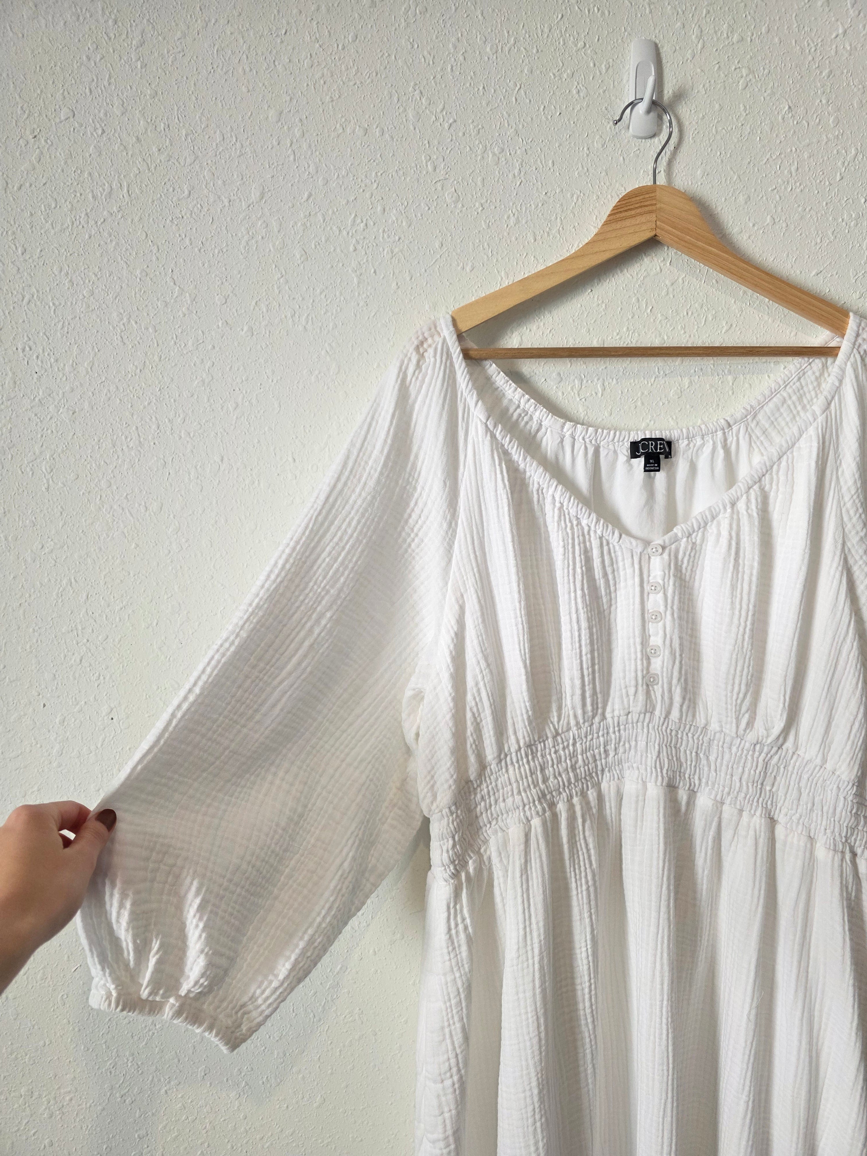 J.Crew Cotton Gauze Midi Dress (XL)