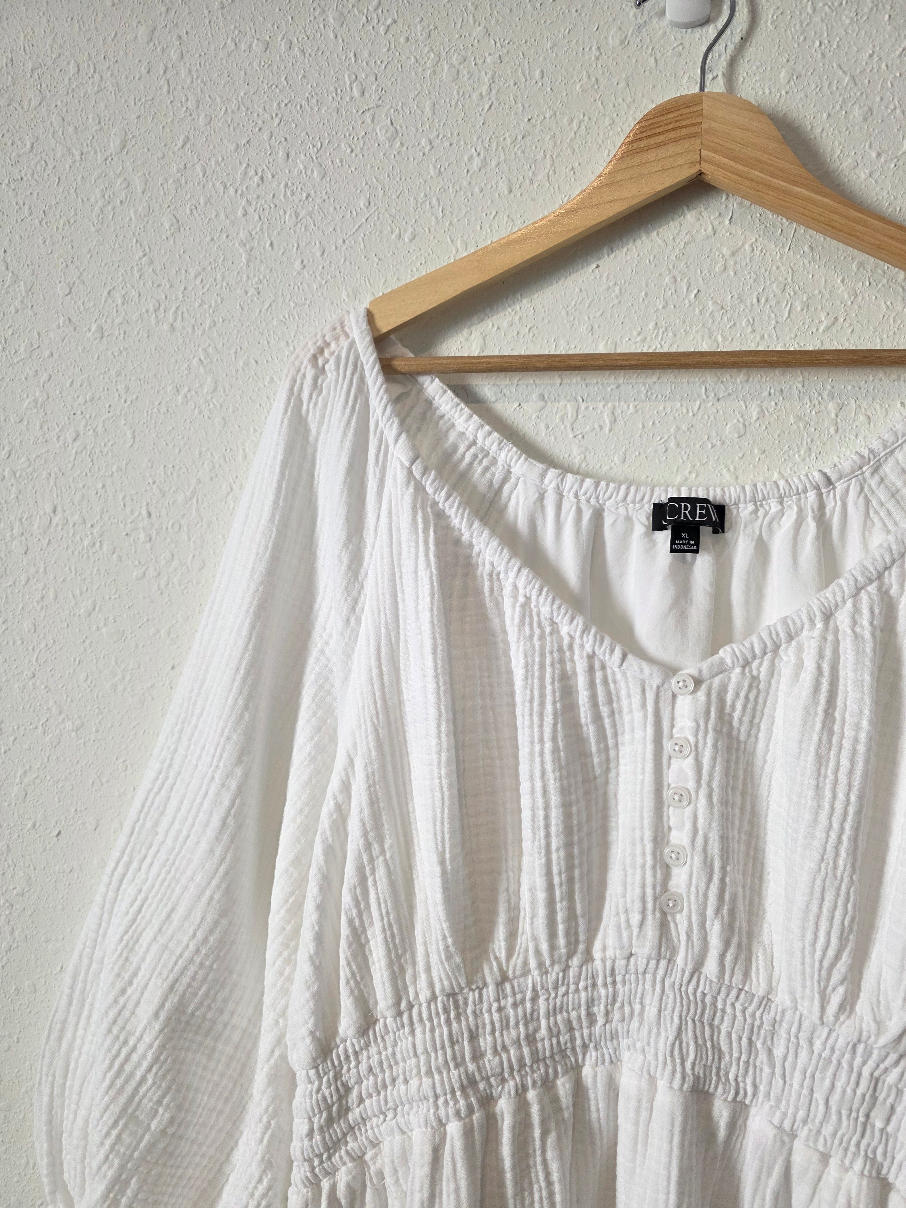 J.Crew Cotton Gauze Midi Dress (XL)