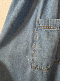 Vintage Denim Midi Dress (S)