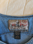 Vintage Denim Midi Dress (S)