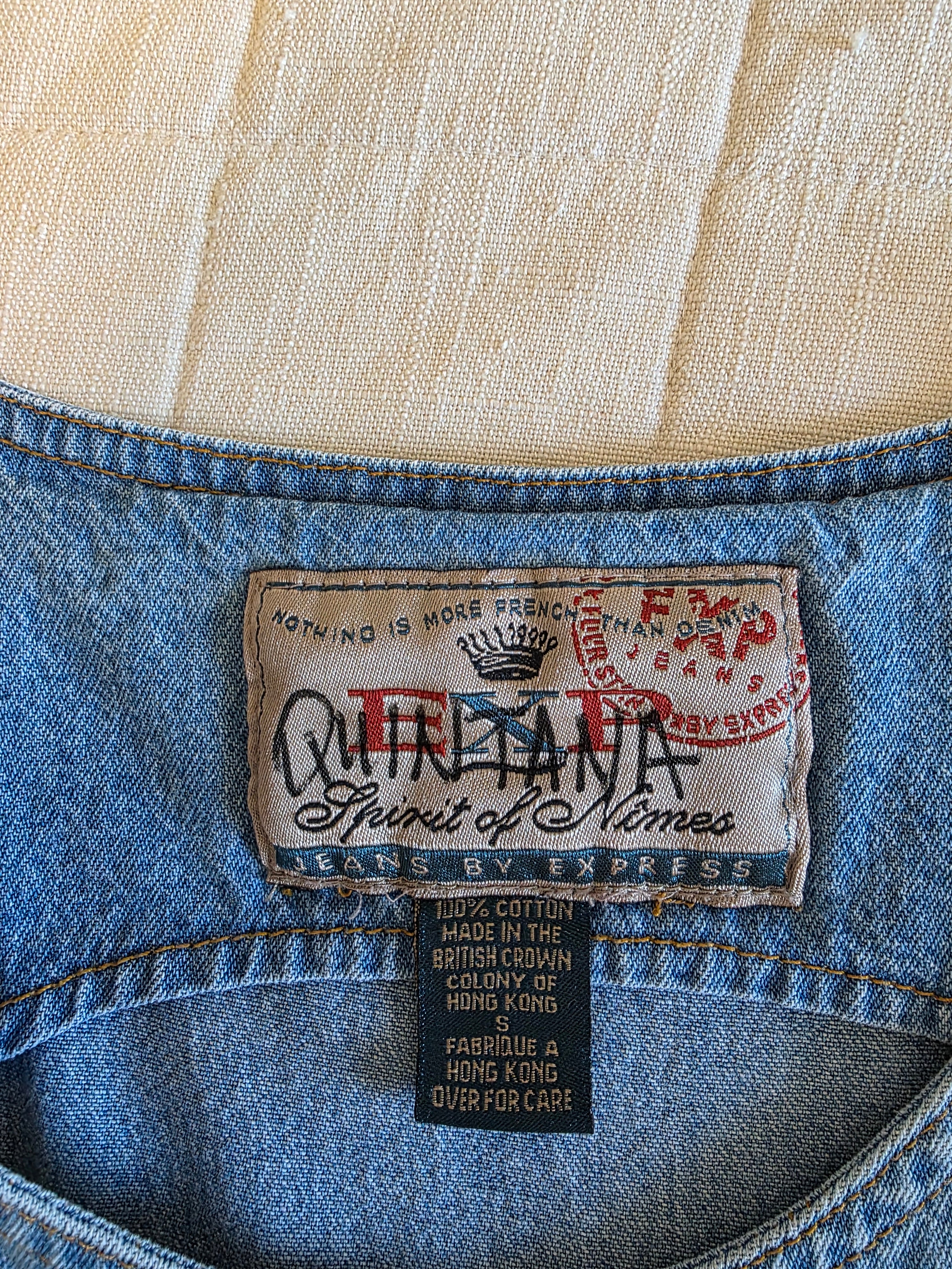 Vintage Denim Midi Dress (S)