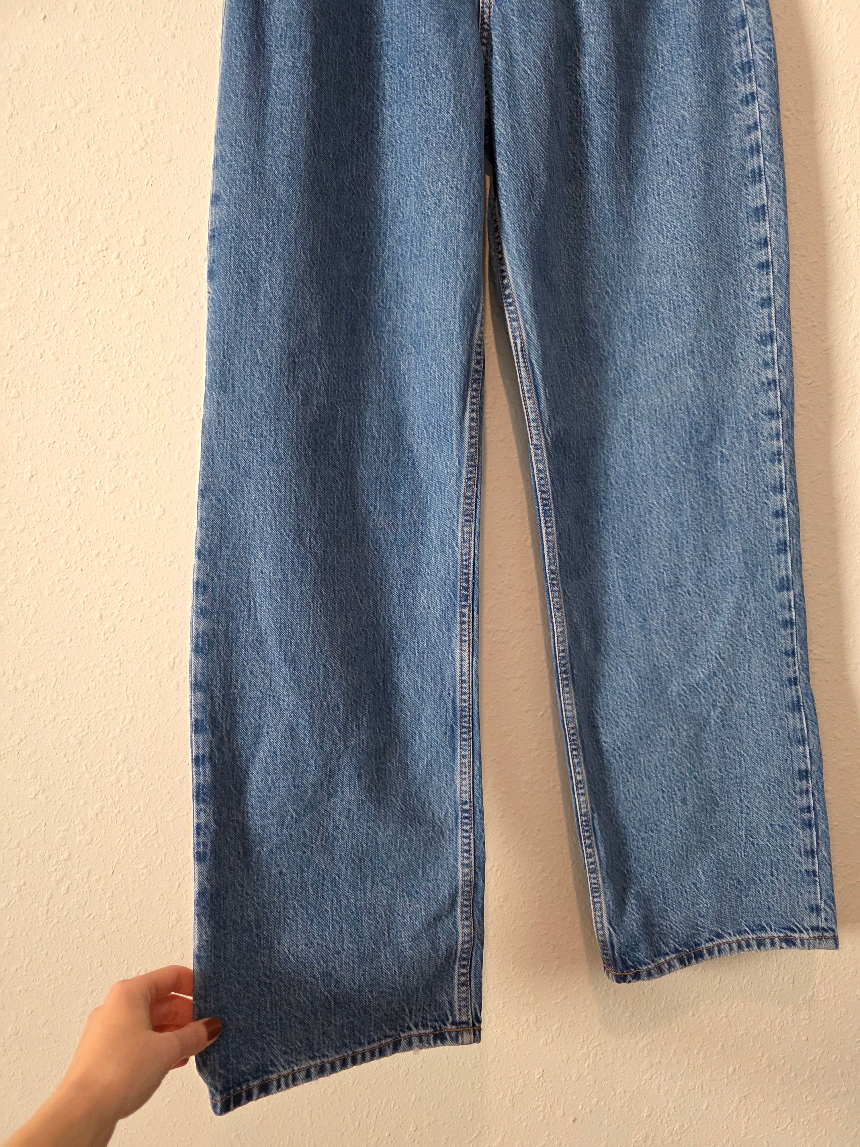 NEW Abercrombie High Rise Loose Jeans (27/4 long)