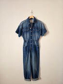 Free People Denim Coveralls (XS)