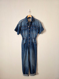 Free People Denim Coveralls (XS)