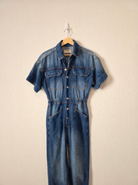 Free People Denim Coveralls (XS)