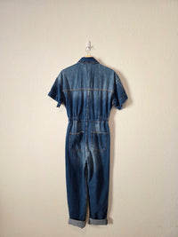 Free People Denim Coveralls (XS)