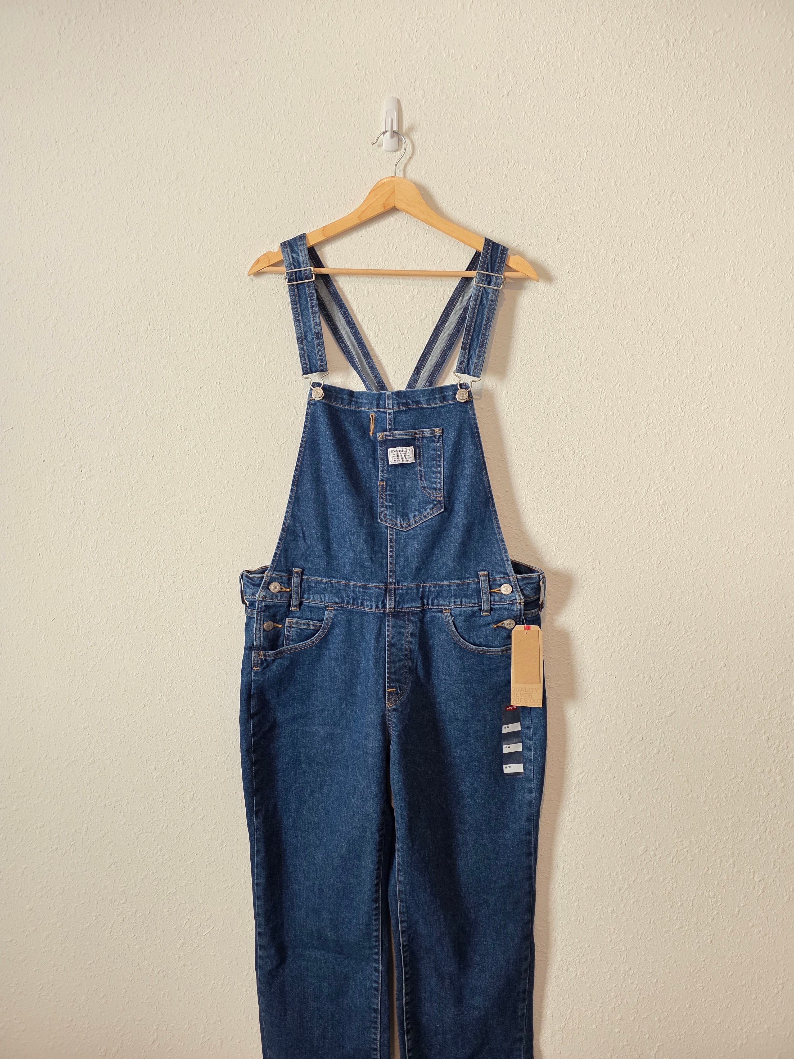 NEW Levi's Straight Denim Overalls (16W)