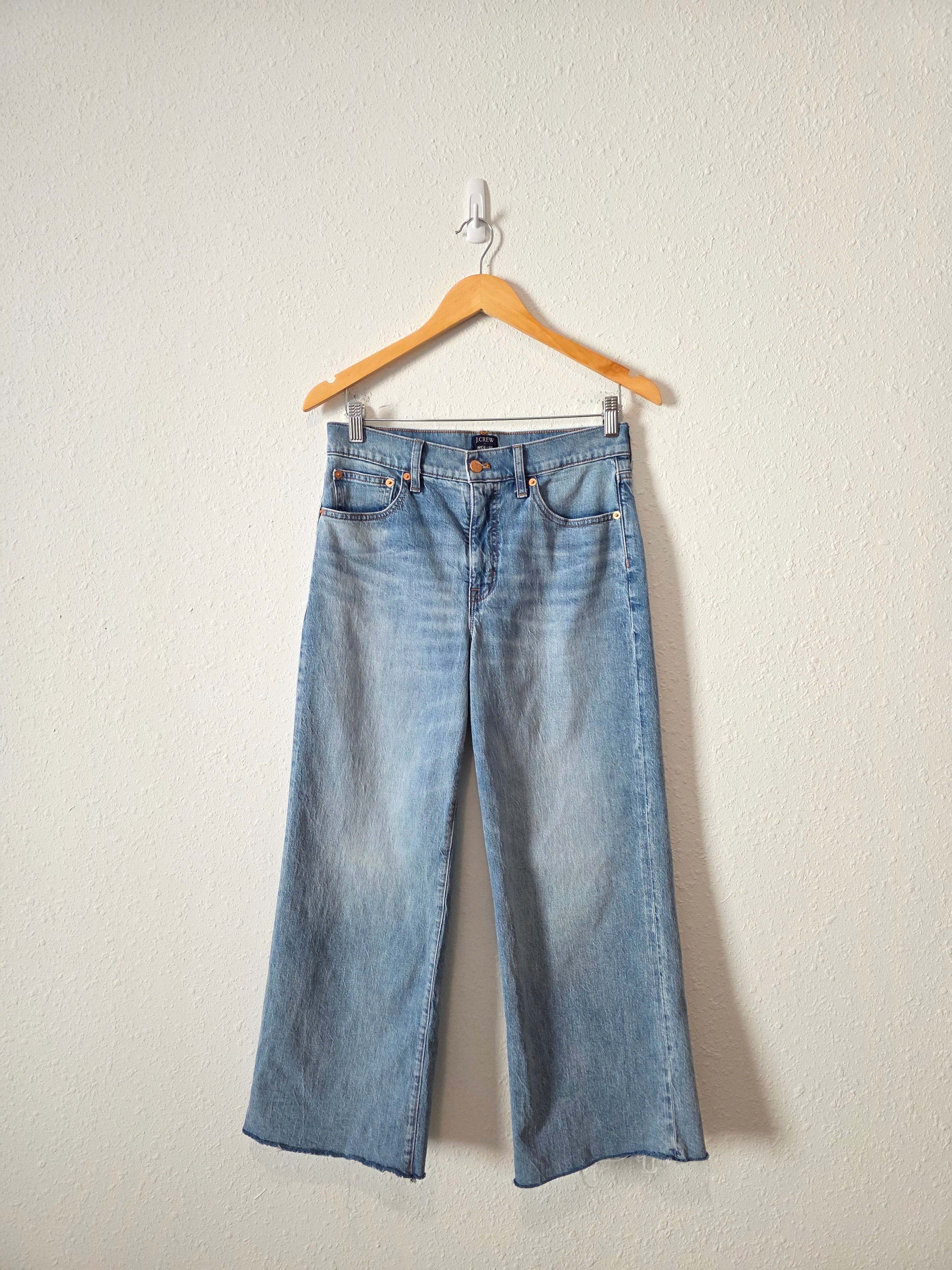 J.Crew Wide Leg Crop Jeans (27)