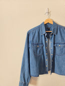 J.Crew Cropped Denim Button Up Shirt (6)