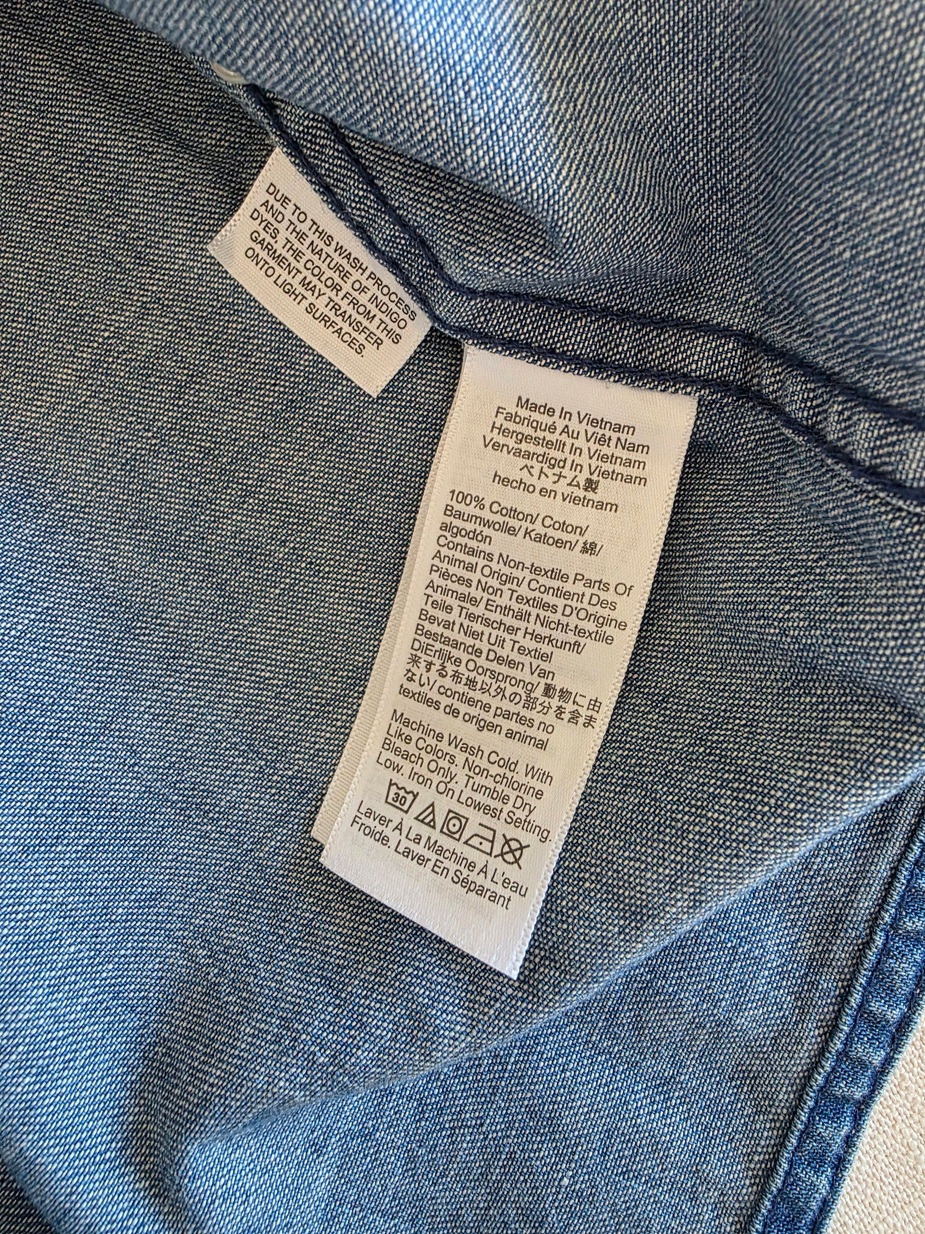 J.Crew Cropped Denim Button Up Shirt (6)