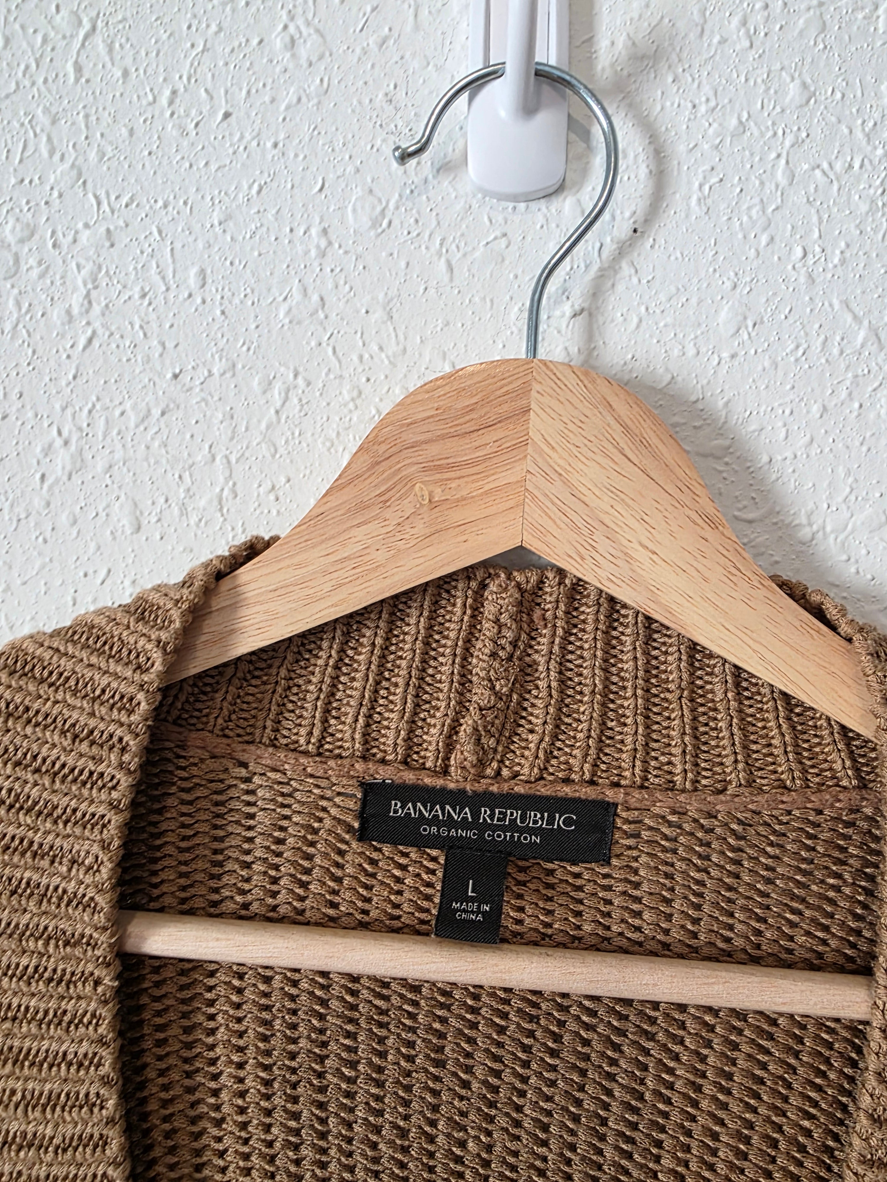 Banana Republic Organic Cotton Cardigan (L)