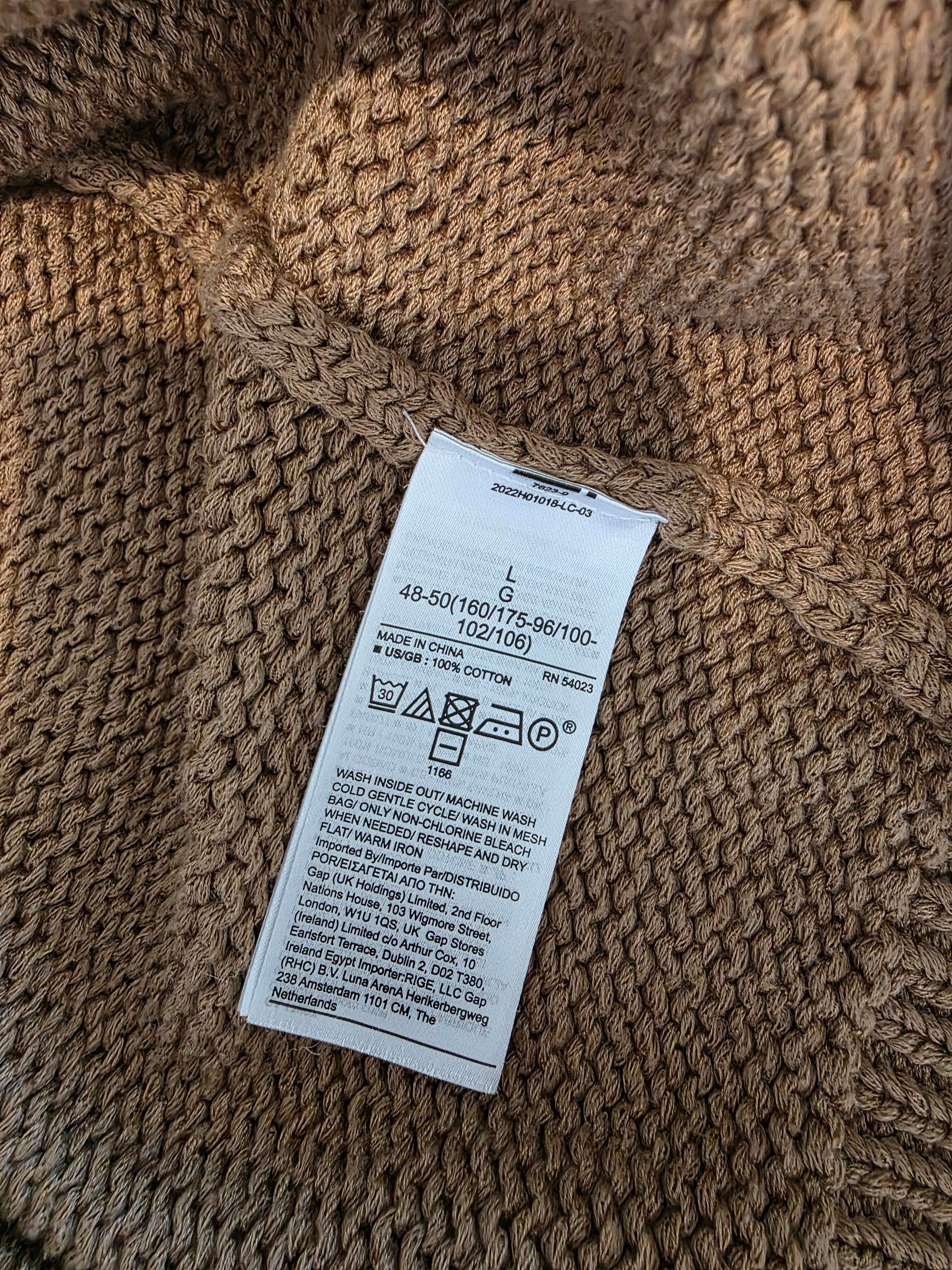 Banana Republic Organic Cotton Cardigan (L)
