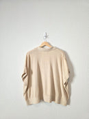 Banana Republic Oat Cotton Linen Relaxed Top (M/L)