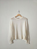 J.Crew Cotton Linen Crewneck Sweater (S)