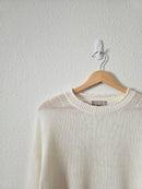 J.Crew Cotton Linen Crewneck Sweater (S)