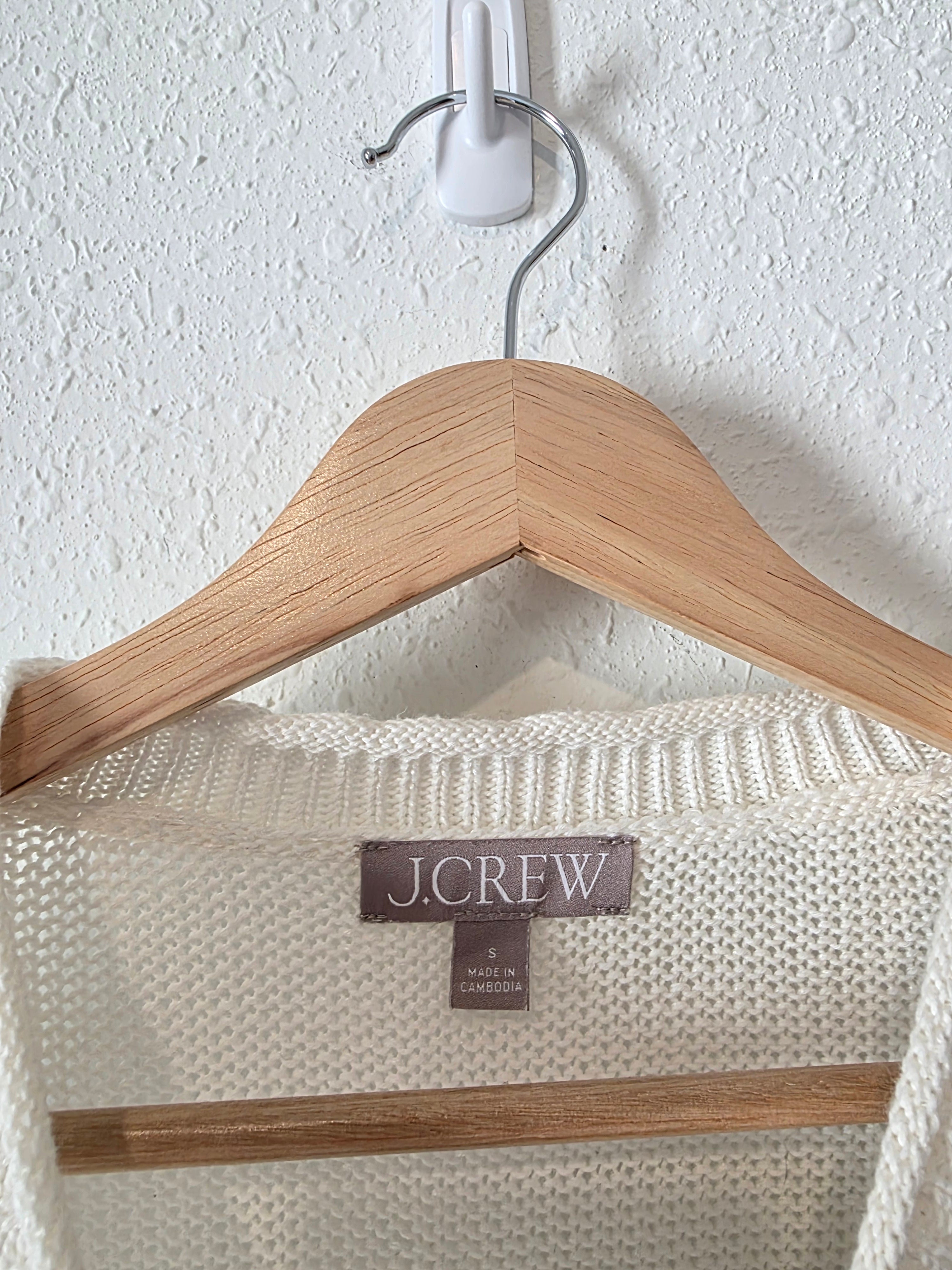 J.Crew Cotton Linen Crewneck Sweater (S)