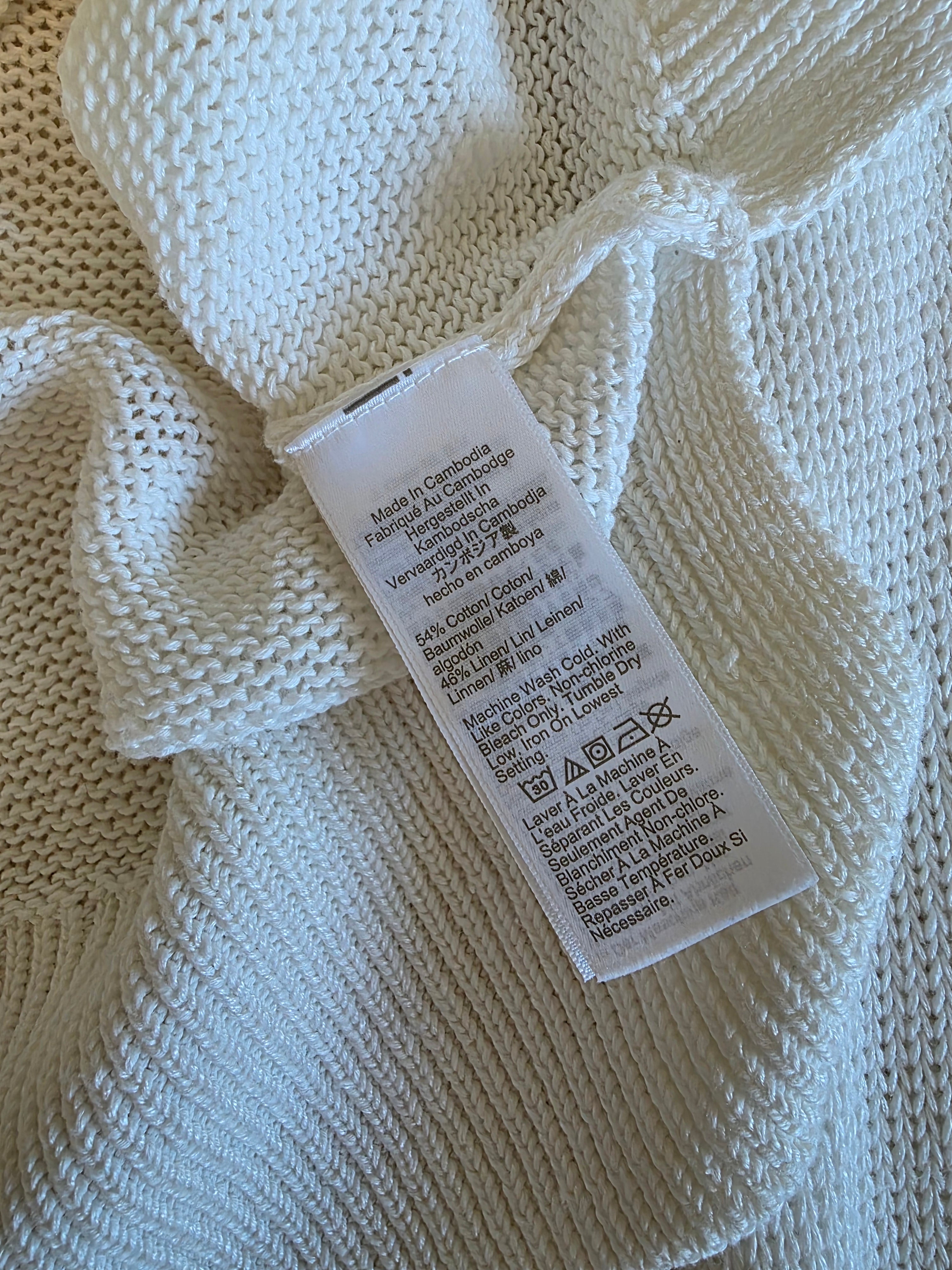 J.Crew Cotton Linen Crewneck Sweater (S)