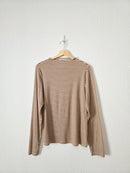 Wishlist Neutral Striped Rollneck Top (L)