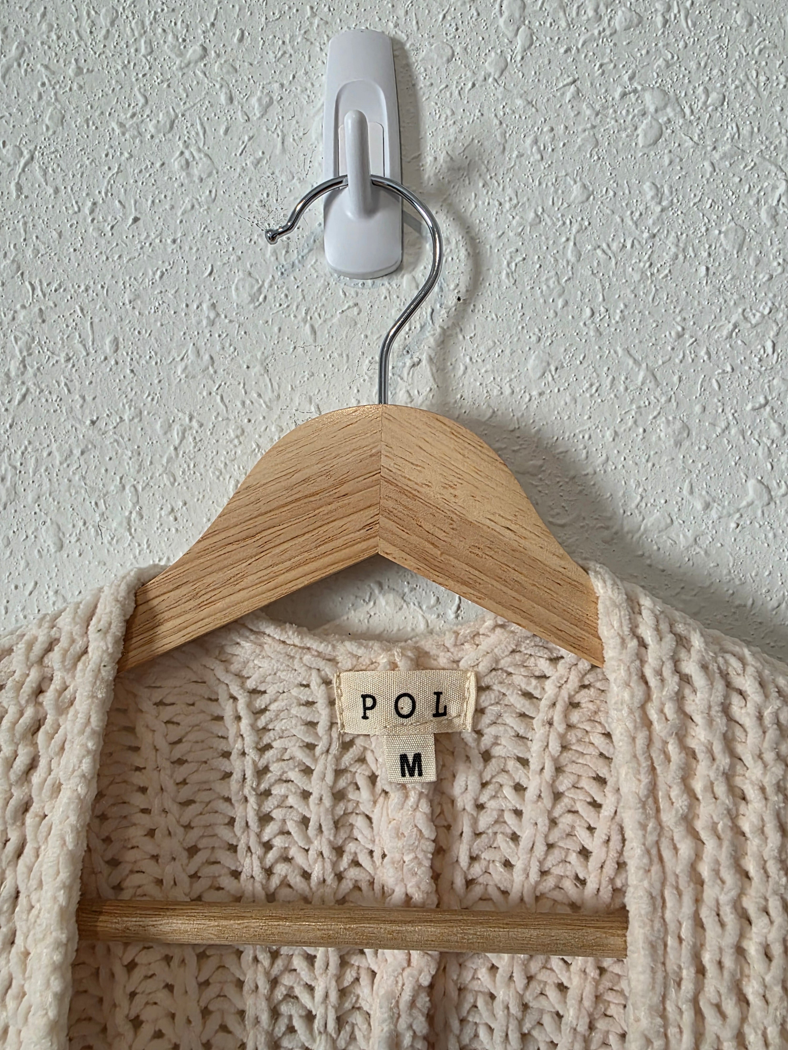 POL Chunky Chenille Cardigan (M)