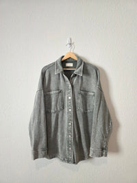 Z Supply Green Oversized Shirt Jacket (XL)