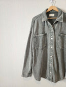 Z Supply Green Oversized Shirt Jacket (XL)