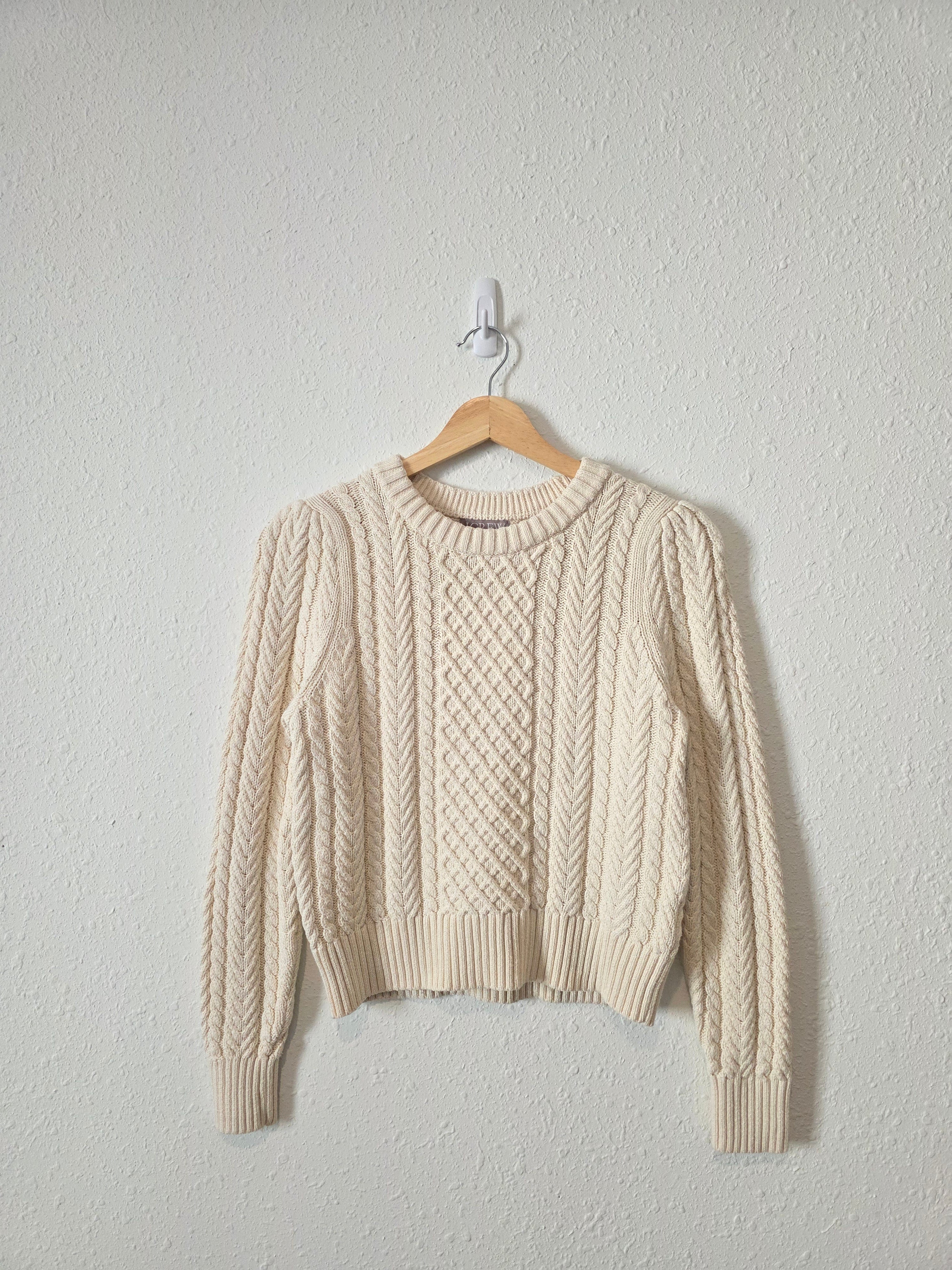 J.Crew Cable Knit Cotton Sweater (XS)